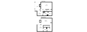 Floor Plan A13 at Davenport Apartments in Dallas, TX