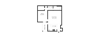 Floor Plan A6 at Davenport Apartments in Dallas, TX