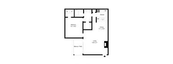 Floor Plan A7 at Davenport Apartments in Dallas, TX