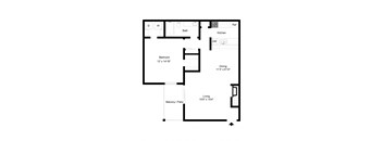 Floor Plan A8 at Davenport Apartments in Dallas, TX
