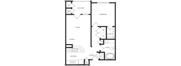 A1 2D Floorplan at Wellington Ridge in Lawrenceville, GA