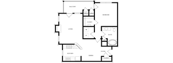 A2 2D Floorplan at Wellington Ridge in Lawrenceville, GA