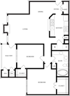 B1 2D Floorplan at Wellington Ridge in Lawrenceville, GA