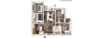 Royal Palm 3D Floorplan at Oakleaf Plantation in Jacksonville, FL