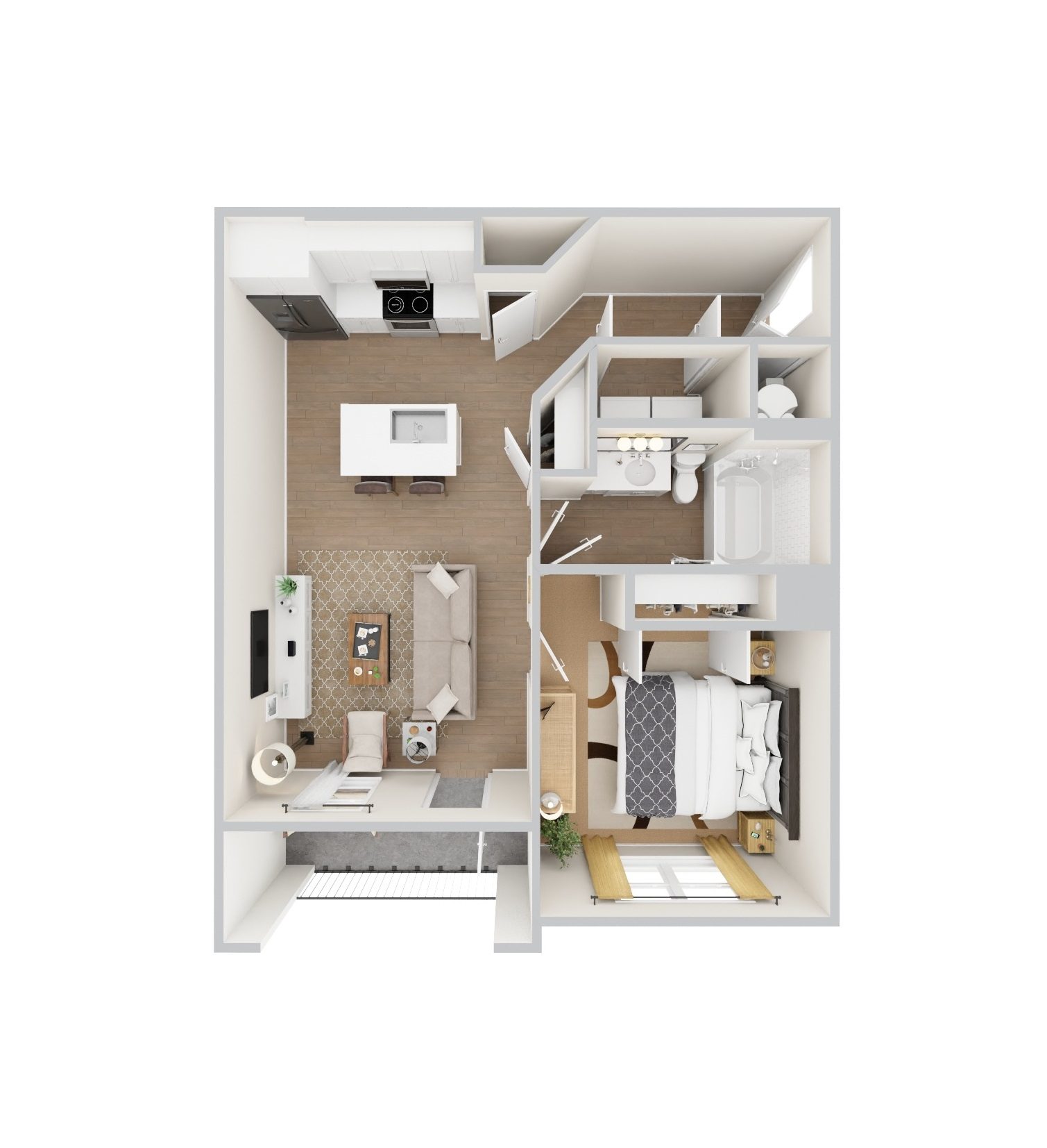 A1 Floor Plan at Chapel Park in Waco, TX