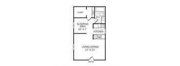 A1 floor plan in Rock Creek in Dallas, TX