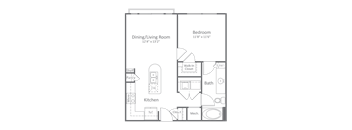 Harlow River Oaks Floor Plan A1, Houston, TX