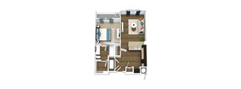 amber floor plan of GreenVue in Richardson, TX