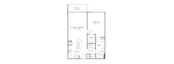 Harlow River Oaks Floor Plan A10, Houston, TX