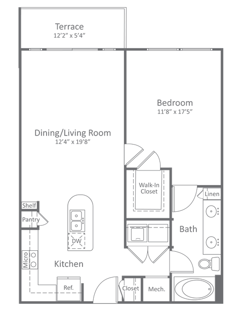 Harlow River Oaks Floor Plan A10, Houston, TX