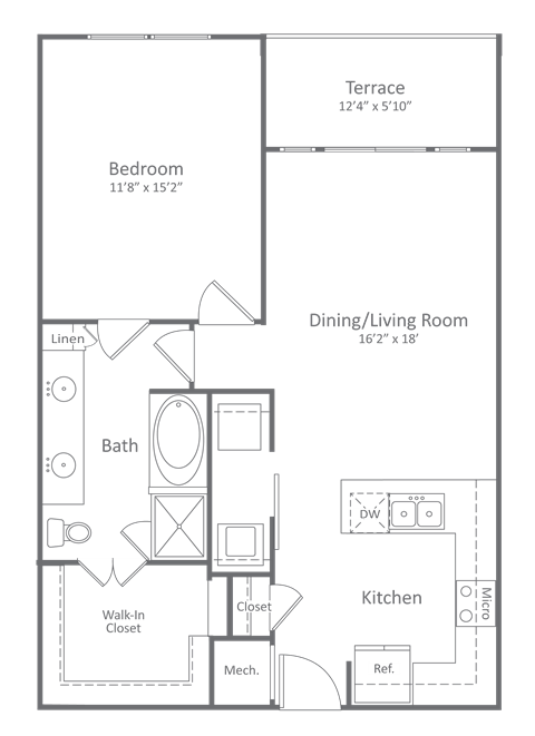 Harlow River Oaks Floor Plan A11, Houston, TX