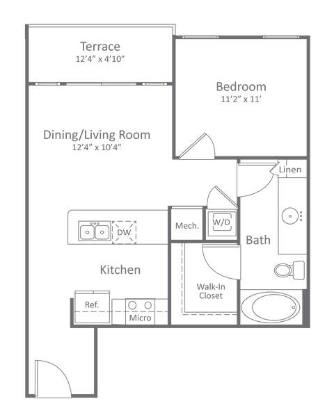 Harlow River Oaks Floor Plan A13, Houston, TX