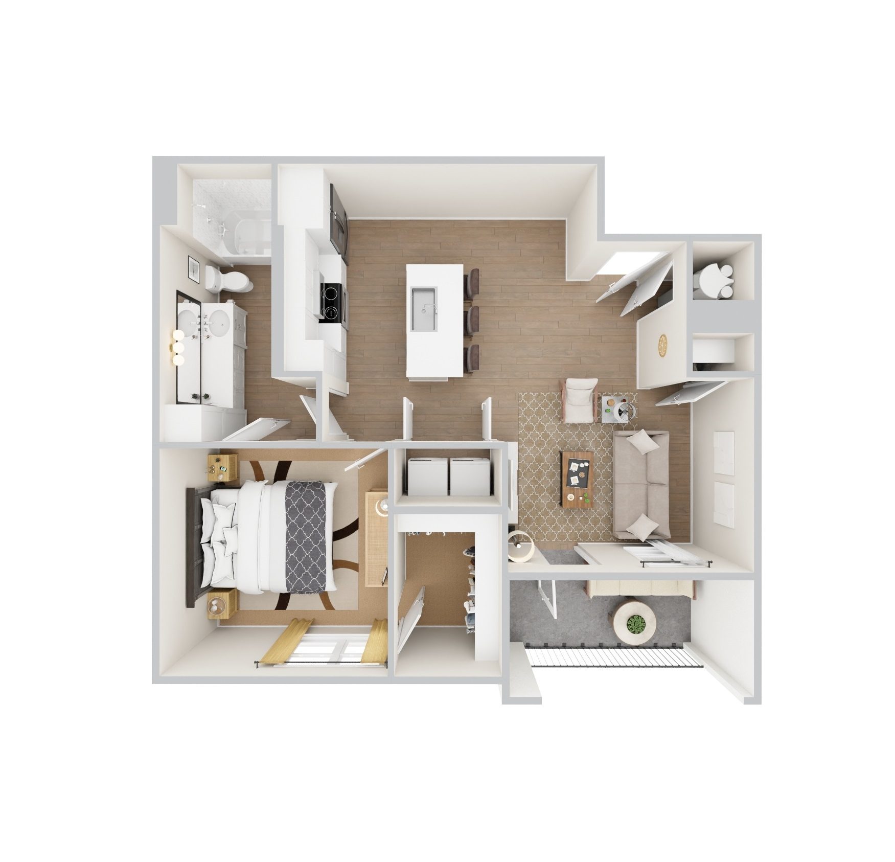 A2 Floor Plan at Chapel Park in Waco, Tx