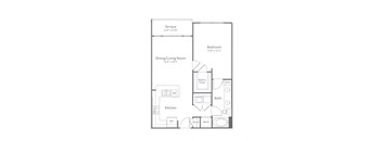 Harlow River Oaks Floor Plan A2, Houston, TX