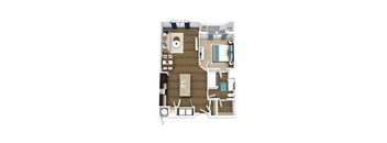honey floor plan of GreenVue in Richardson, TX