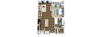honey floor plan of GreenVue in Richardson, TX