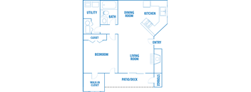 A2 2D floorplan Blue