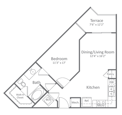 Harlow River Oaks Floor Plan A3, Houston, TX