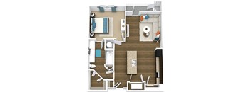 clay floor plan of GreenVue in Richardson, TX