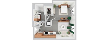 A4, 1 bed 1 bath | 599 sq ft | Alvorada on the Bay in North Miami Beach, FL
