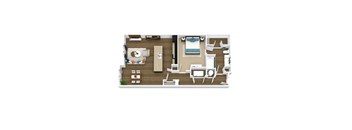 walnut floor plan of GreenVue in Richardson, TX
