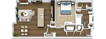 walnut floor plan of GreenVue in Richardson, TX