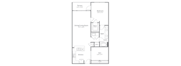 Harlow River Oaks Floor Plan A6, Houston, TX
