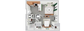 A7, 1 bed 1 bath | 623 sq ft | Alvorada on the Bay in North Miami Beach, FL