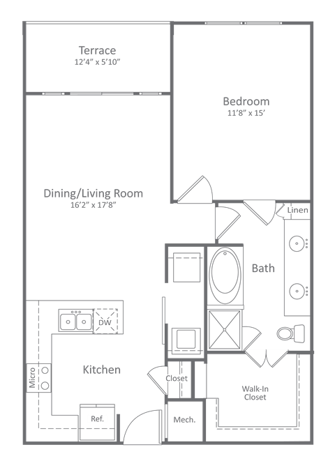 Harlow River Oaks Floor Plan A8, Houston, TX
