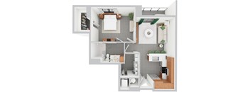 A8, 1 bed 1 bath | 645 - 685 sq ft | Alvorada on the Bay in North Miami Beach, FL
