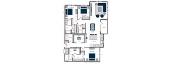 C1, 3Bed/3Bath, 2,037 sq. ft. at the Alastair at Aria Village Apartments in Sandy Springs, GA