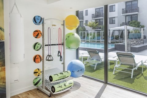 Fitness Center With Modern Equipment at Alameda West, Miami, 33144