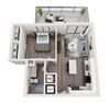 A2 Floor Plan A2 Floor Plan at Alameda West, Miami, Florida