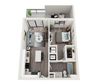 A3 Floor Plan A3 Floor Plan at Alameda West, Miami