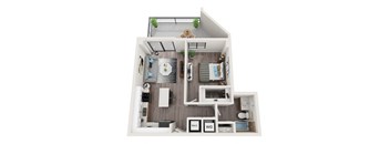 A5 Floor Plan at Alameda West, Florida, 33144