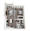 A6 Floor Plan A6 Floor Plan at Alameda West, Miami, FL, 33144