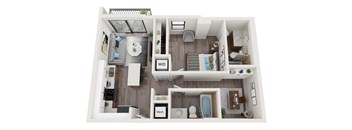 A9D Floor Plan at Alameda West, Miami, Florida