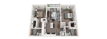 B11 Floor Plan at Alameda West, Miami