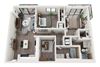 B13D Floor Plan B13D Floor Plan at Alameda West, Florida, 33144