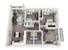 B16D Floor Plan B16D Floor Plan at Alameda West, Miami, 33144