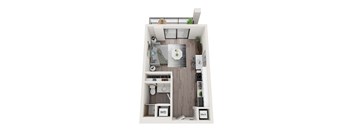 S1 Floor Plan at Alameda West, Miami, Florida