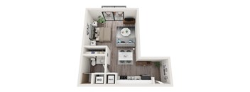 S6 Floor Plan at Alameda West, Miami, FL