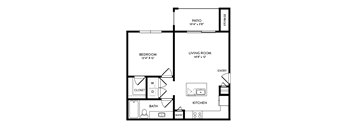floor plans of the Vista Ridge layout at Avery Oaks Apartments