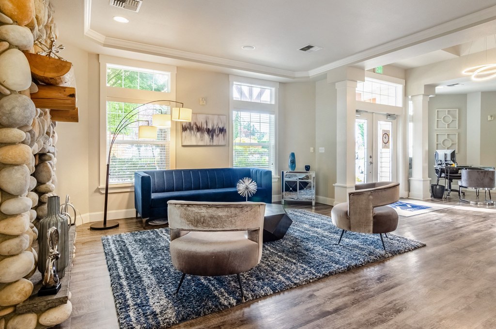 Leasing Office Seating Area at Abbey Rowe Apartments in Olympia, Washington, WA