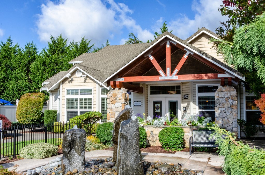 Leasing Office Exterior at Abbey Rowe Apartments in Olympia, Washington, WA