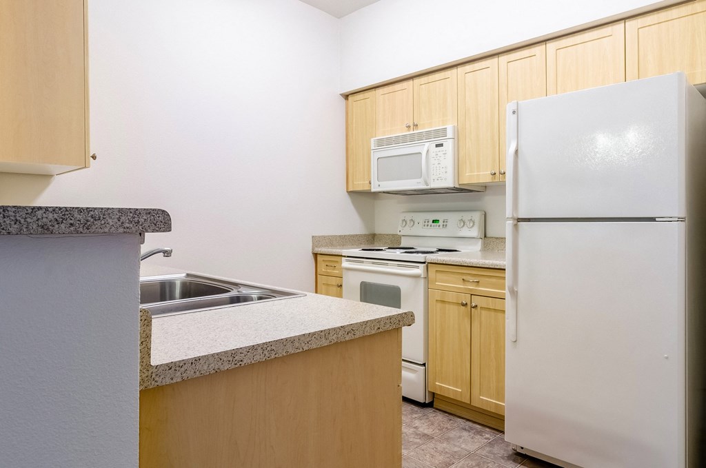 Model Kitchen at Abbey Rowe Apartments in Olympia, Washington, WA