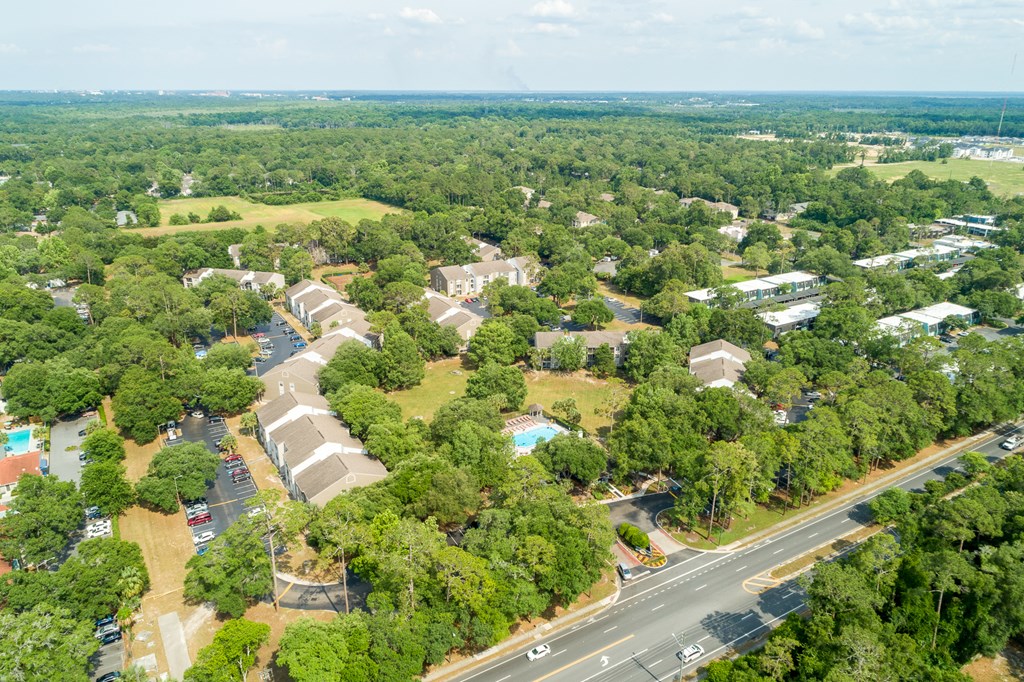 Property Aerial View at Reflections Apartment Homes in Gainesville, Florida, FL