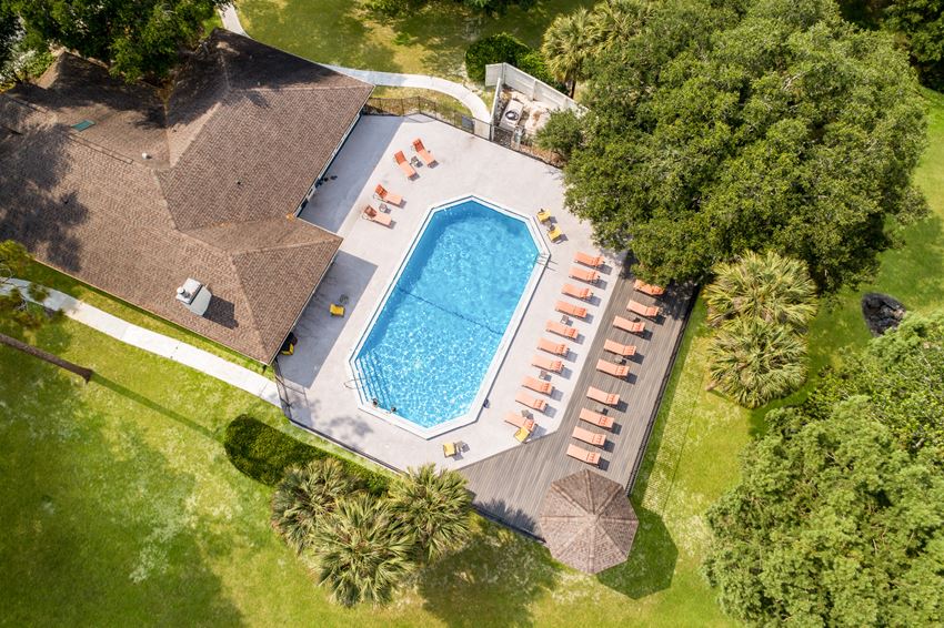 Reflections Apartment Homes Aerial View of Pool Aerial View of Pool at Reflections Apartment Homes in Gainesville, Florida, FL