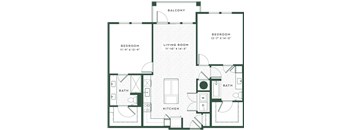 a blueprint of a floor plan of a house