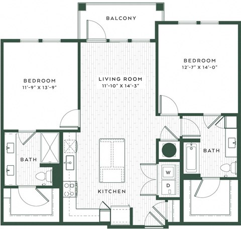 a blueprint of a floor plan of a house